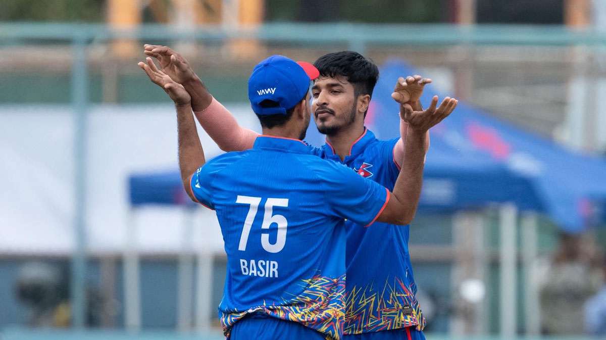 भारतलाई ९२ रनले पराजित गर्दै नेपाल विजयी