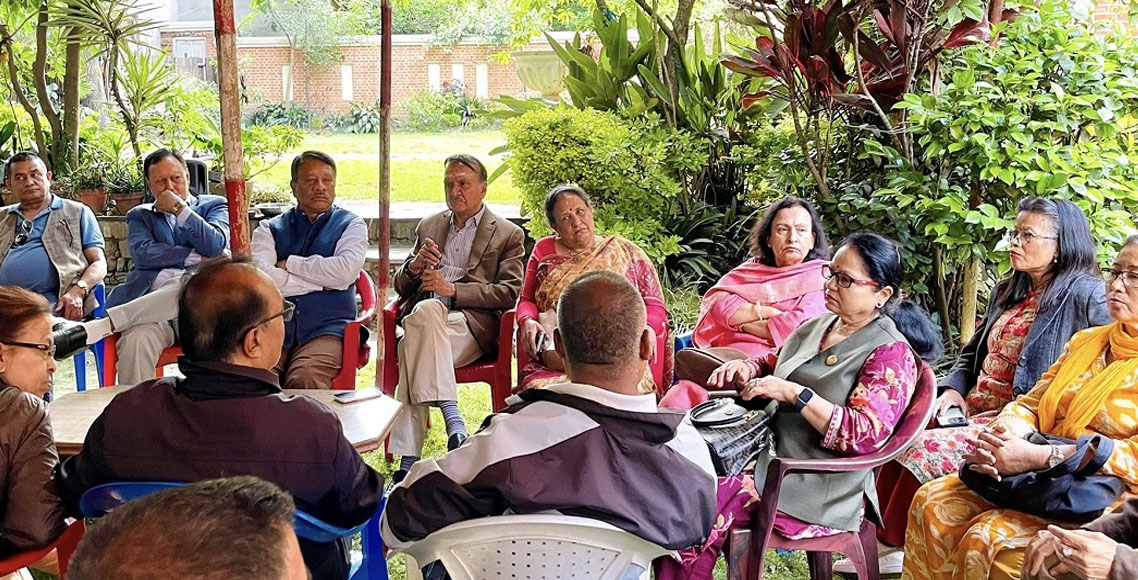 नेपाली कांग्रेस संस्थापन पक्षद्वारा बागमती प्रदेशस्तरीय भेला आह्वान, रणनीति बनाउन नेताहरू चाक्सीबारीमा