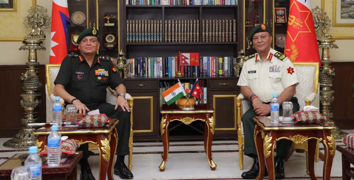 भारतीय सेनाध्यक्ष धीरज सेठ र प्रधानसेनापति अशोकराज सिग्देलबीच भेटवार्ता, आजै मानार्थ महारथी प्रदान गरिने