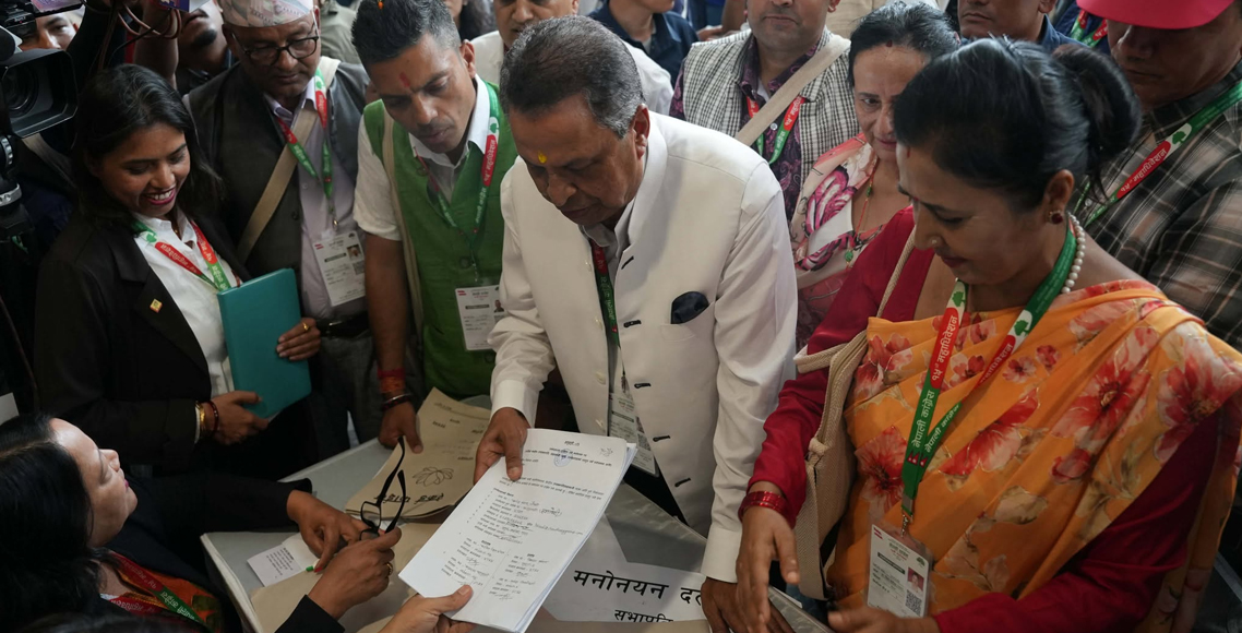 कांग्रेस १५औँ महाधिवेशन: उपसभापतिमा विनोद चौधरीको उम्मेदवारी दर्ता